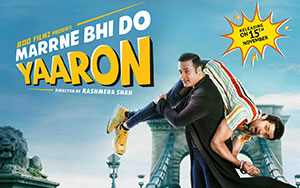 Krushna and Rishaab Chauhan on the poster of Bolywood comedy movie, Marrne Bhi Do Yaaron